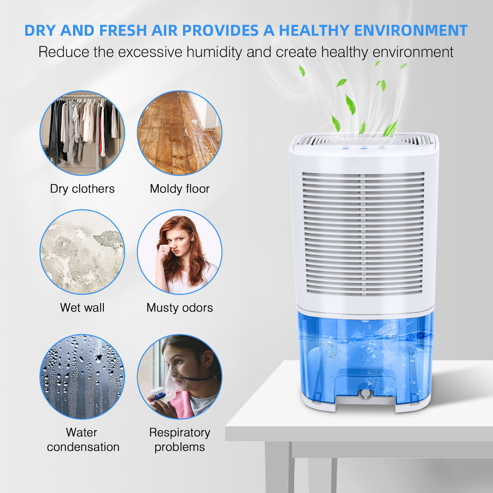 Automatic Dehumidifier Top Seller Home Dehumidifiers New Air Fresheners Small Dehumidifier for Bathroom