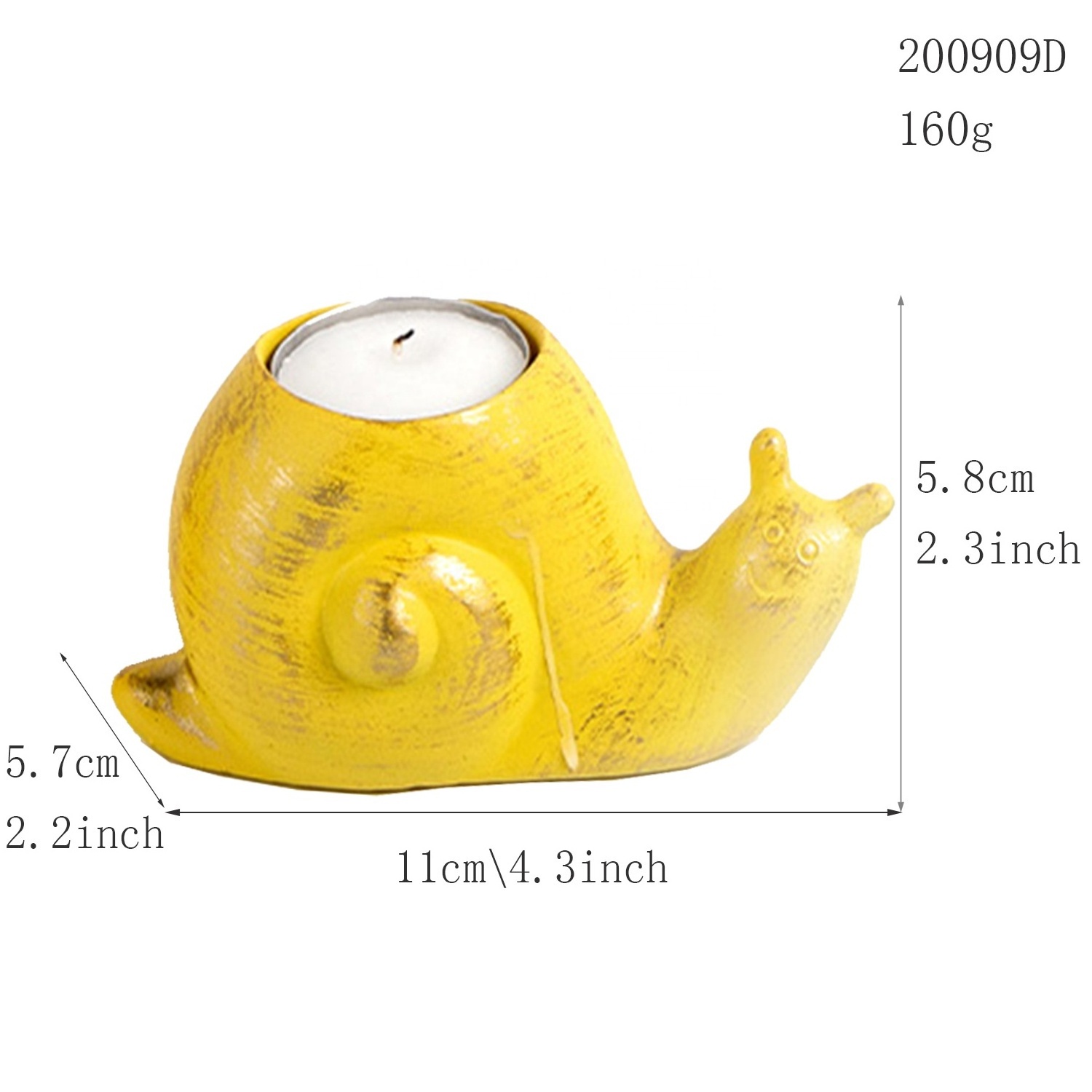 Nice 2024 Easter Decoration Candle Holder Rabbit Candle Holder Egg Animal Home Party Decoration Resin Carving Snail Ornaments