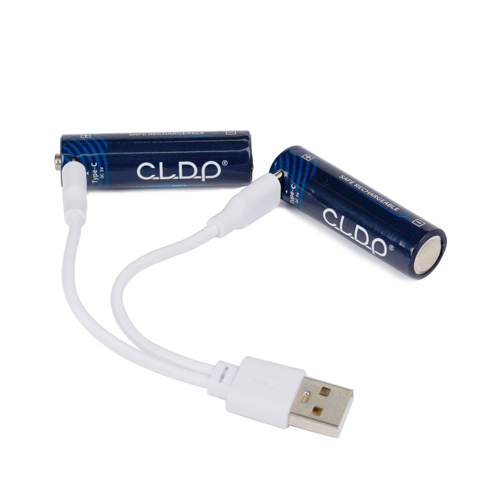 CLDP Brand Pile 1.5v AA AAA Size USB Rechargeable Battery 1.6V Zinc Nickel Chargeable Cell 1.2V rechargeable Batteries