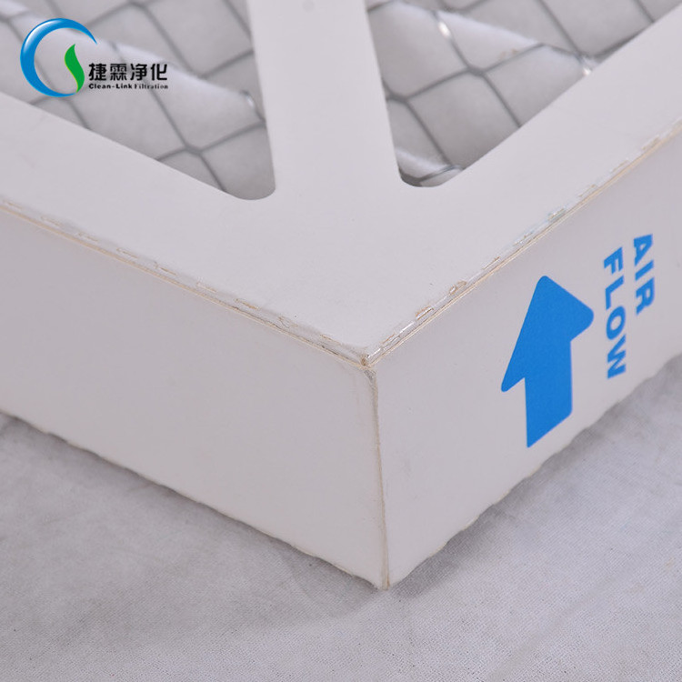 Cardboard synthetic fibre conditioning system exhaust pleated coalescing filter