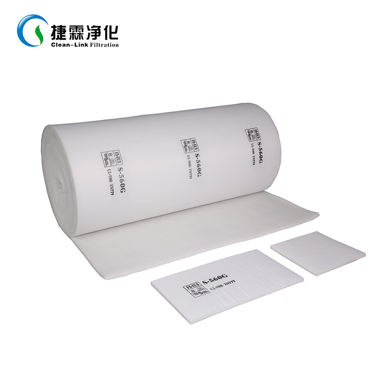 AF-600G Synthetic filter media F5/EU5 air filter cotton paint booth ceiling filter