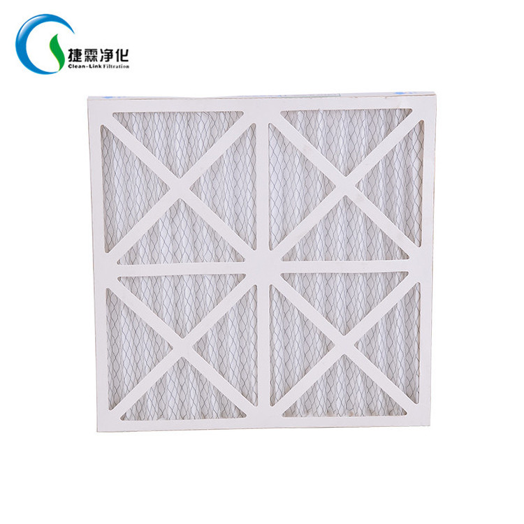 Cardboard synthetic fibre conditioning system exhaust pleated coalescing filter