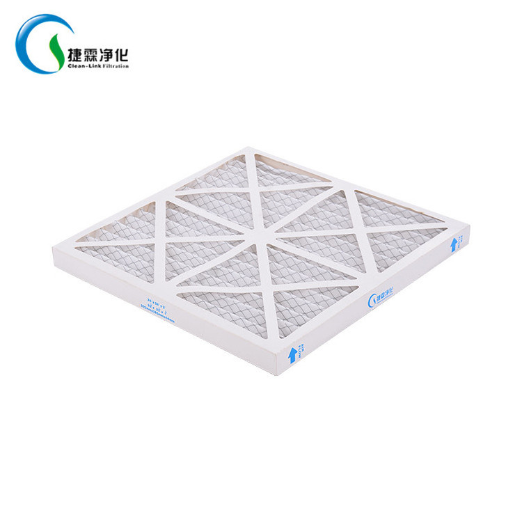 Cardboard synthetic fibre conditioning system exhaust pleated coalescing filter