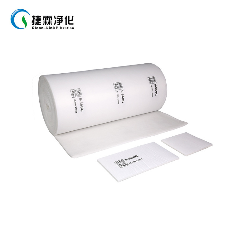 AF-600G Synthetic filter media F5/EU5 air filter cotton paint booth ceiling filter