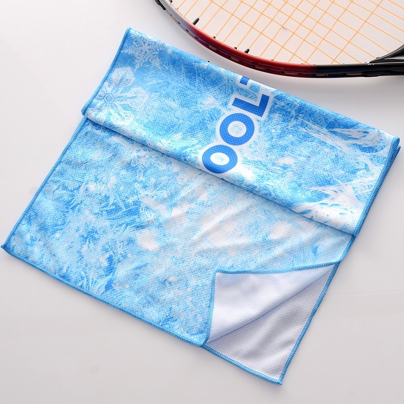 Custom Sublimation Printed Cooling Towel Custom Logo  for Marathon Triathlon Gym Workout Club Promotion Gift Rally Towel Use