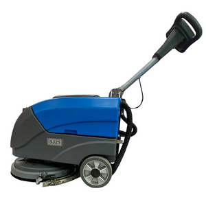 Hand Push Battery Operated Hard Floor Scrubber Machine Portable Floor Clean Machine for Supermarket