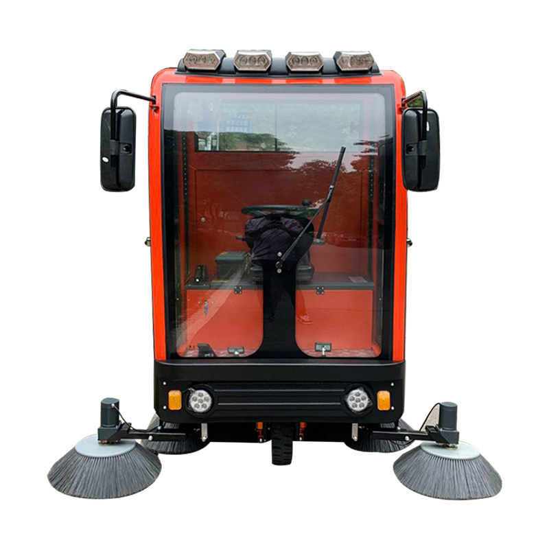 New Design Road Sweeper Cleaning Machine Tile Washing Compact Floor Ride On Auto Floor Sweeper