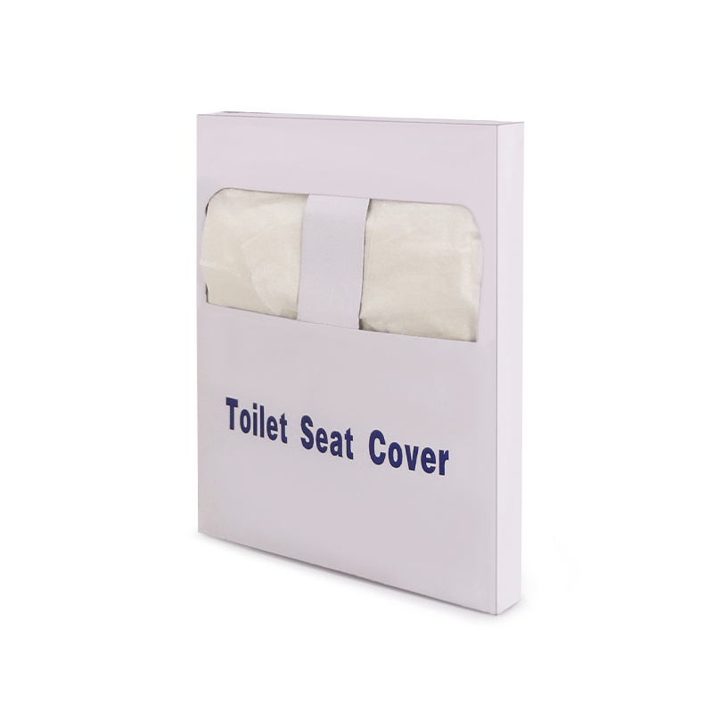 Commercial 1/4 fold flushable fast dissolving pulp disposable toilet seat paper cover for hotel restaurant