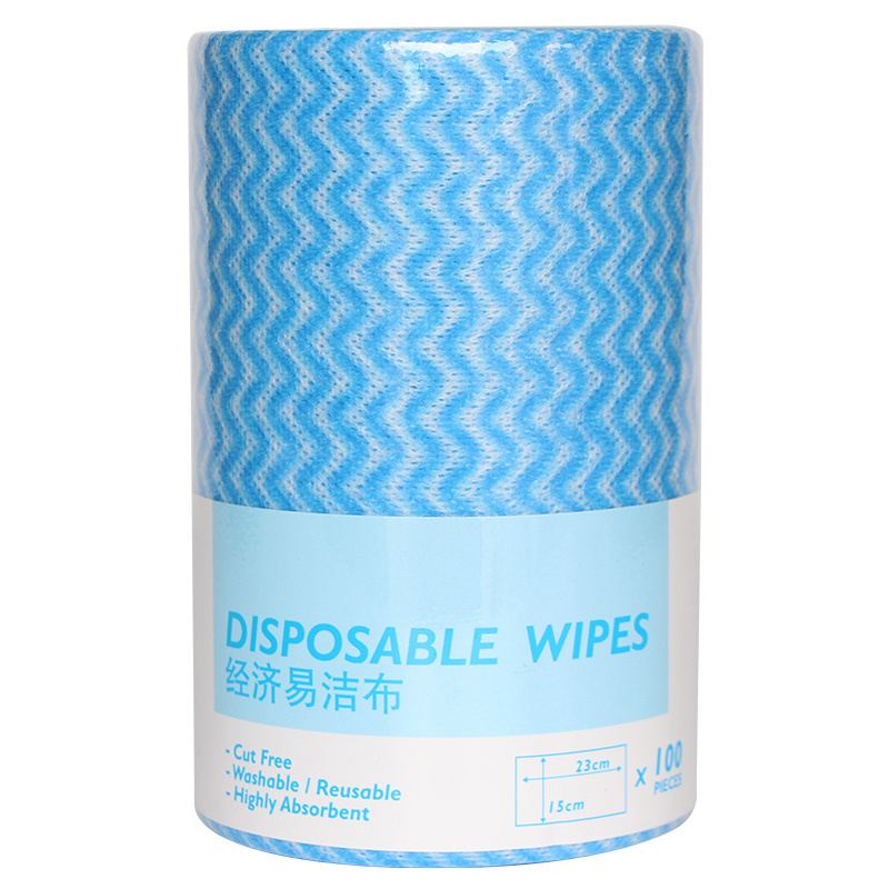 Economic Multipurpose Spunlace Roll 15x46cm Nonwoven Household Cleaning Kitchen Disposable Dish Cloth