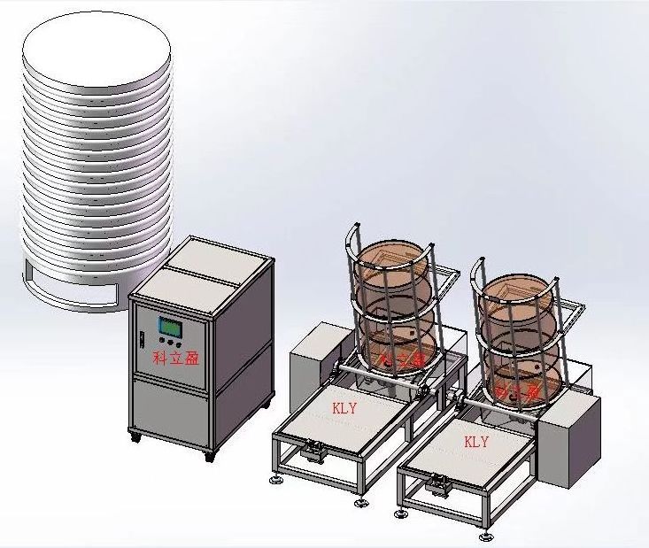 Factory price KLY automatic bin cleaning machine, 200L drum washer, 55 gallon barrel washer