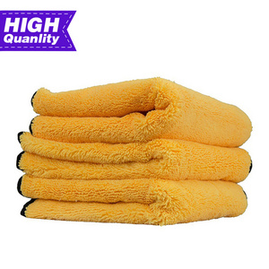 Wholesale car drying microfiber cleaning towels thick terry cloth for detailing