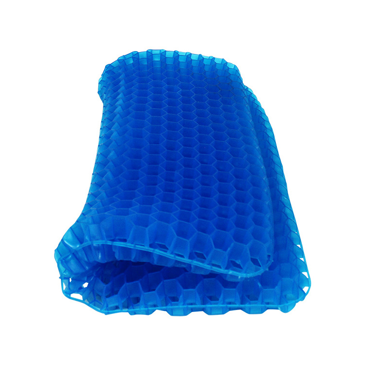 Summer cooling therapeutic enhanced silicone honeycomb gel outdoor seat cushion