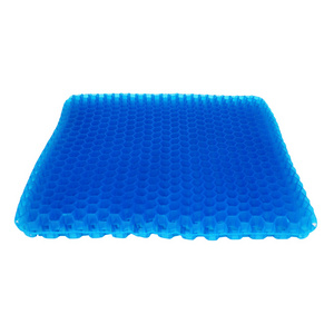 Summer cooling therapeutic enhanced silicone honeycomb gel outdoor seat cushion