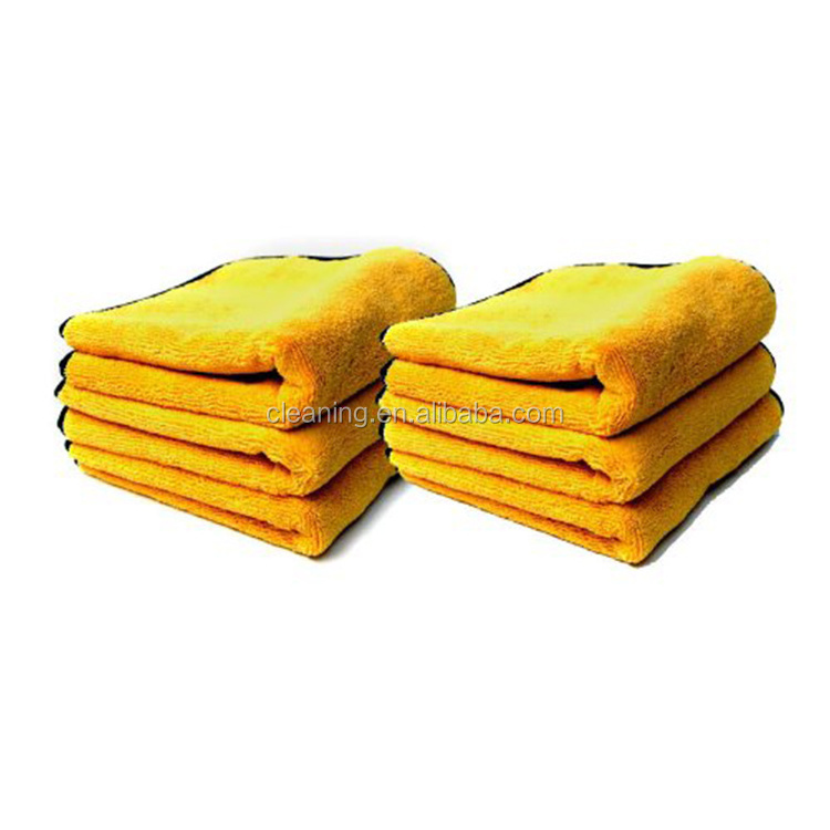 Wholesale car drying microfiber cleaning towels thick terry cloth for detailing