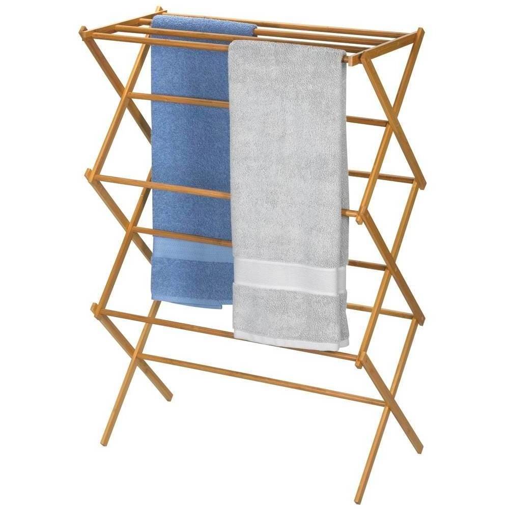 Hot Sale Custom Folding Tall Wooden Clothes Drying Rack Bamboo Wooden clothes drying rack