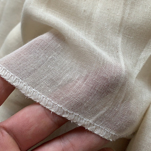 Processed Natural gauze fabric muslin cheese cloth 20*20cm with small piece stitched edge