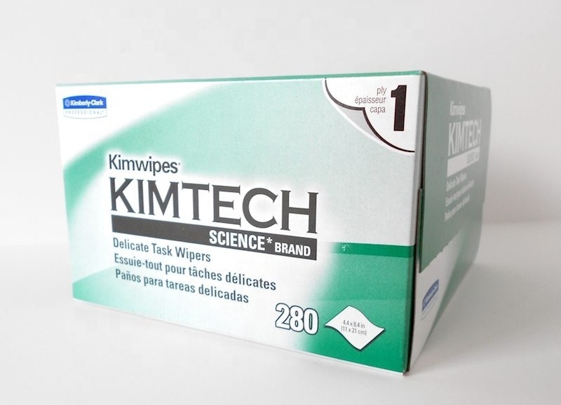 Kimwipes, Fiber Optics cleaning wipes,  camera lens cleannin wipes , eyeglasses cleaning wipes