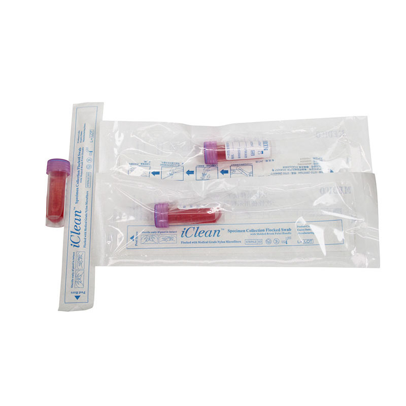 Sample Collecting Nylon Flocked Nasal Swab Collection Kit, Nasopharyngeal Swab with Viral Transport Media