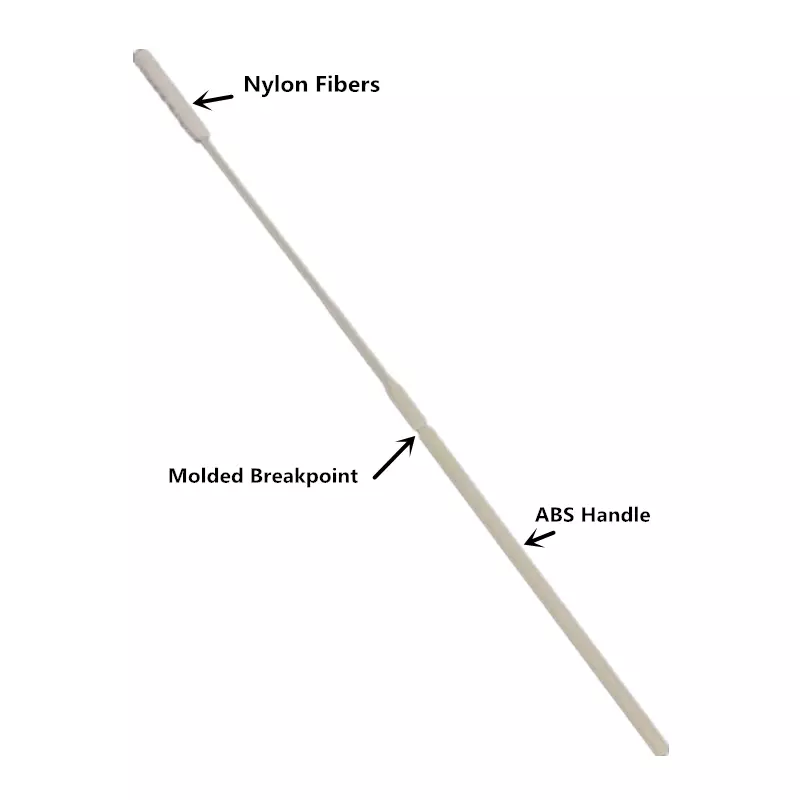 Sterilised male swab test medical nasofaringeal stick ene nylon flocked sampling surgical nasal sterile naso transport swab