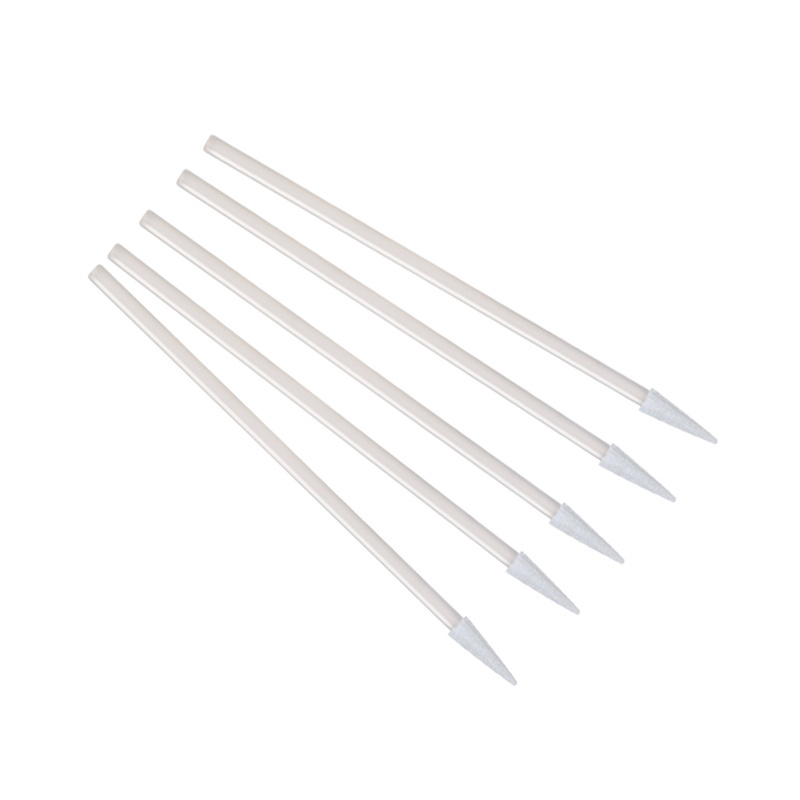 Pointed Tip Lint Free Transparent Cleanroom Esd Polyurethane Foam Cleaning Swab Sticks