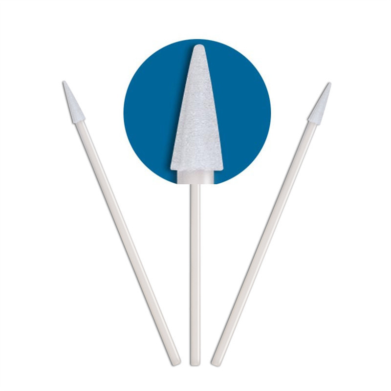 Pointed Tip Lint Free Transparent Cleanroom Esd Polyurethane Foam Cleaning Swab Sticks