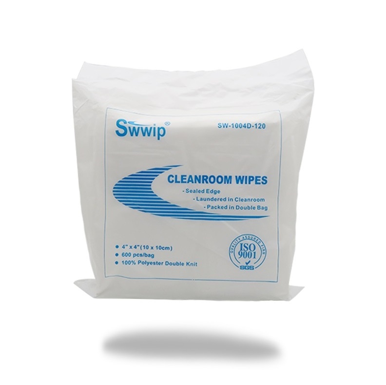 Oem Size Industrial Laser Sealed Multi-Purpose Double Knit 100% Polyester Cleanroom Cleaning Wipes Cloth