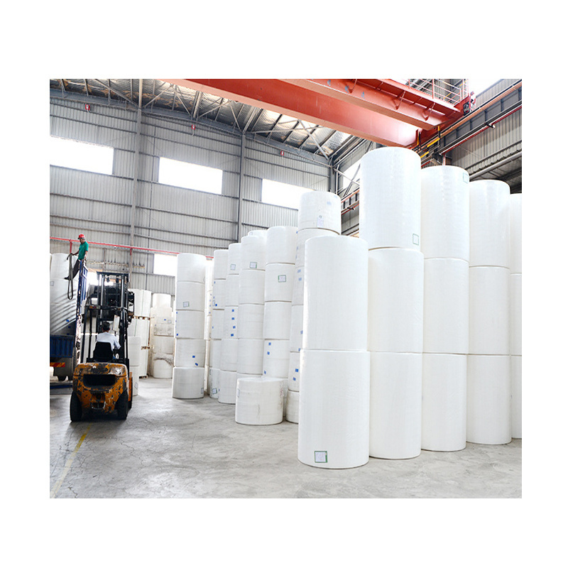 Factory wholesale jumbo mother roll bathroom facial tissue parent roll raw material mother roll toilet paper