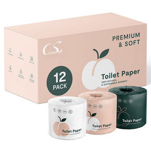 Customize Pattern Ultra Soft 1 Ply 2 Plys 3 Layers Tissu Toilet Paper Commercial Individually Wrapped Toilet Paper