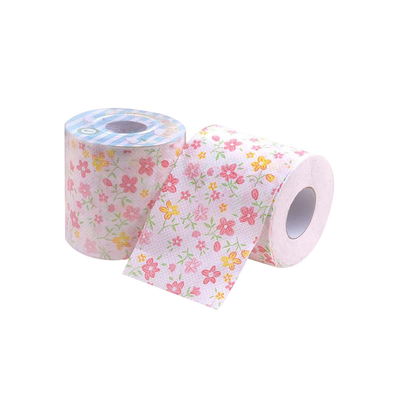 Manufacturer Custom 2ply 3ply Flower Printed Toilet Paper Papel Higienico Custom Printed Toilet Paper