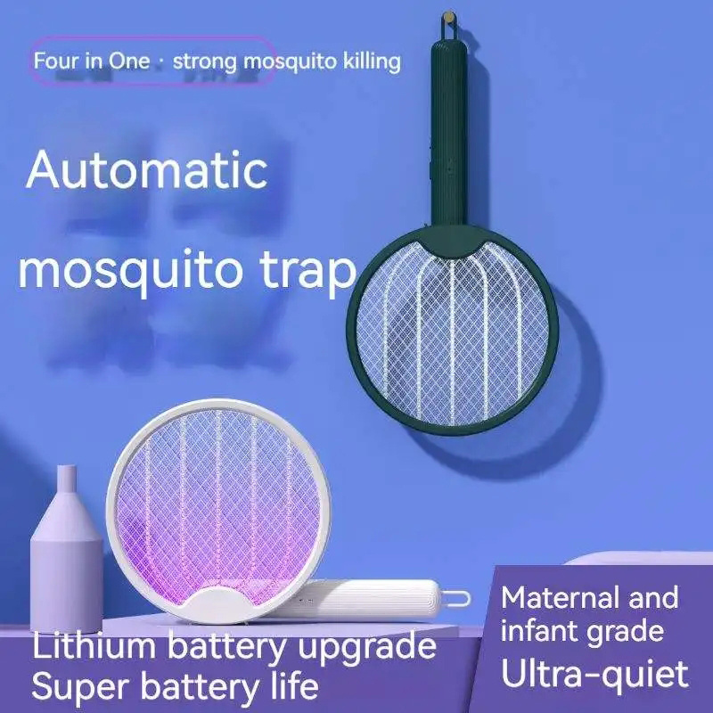 Wholesale 2 In 1 USB rechargeable mosquito swatter racket foldable electric fly bug killer