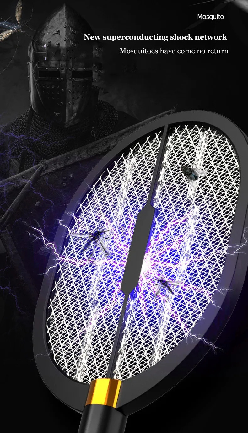 Good powerful rechargeable electric mosquito killer bug zapper fly swatter best mosquitoes racket for indoor