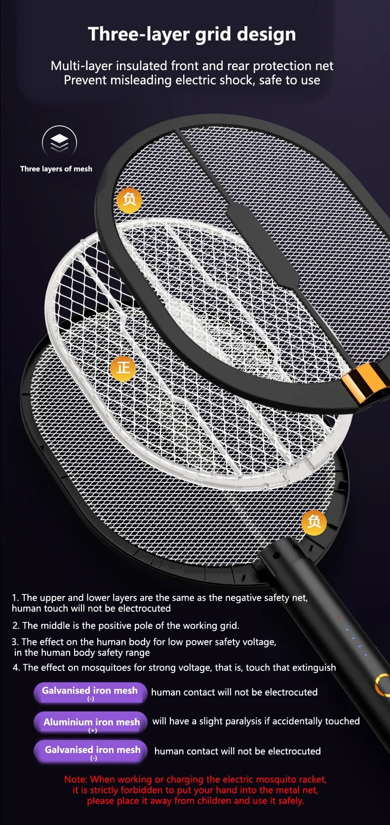 Good powerful rechargeable electric mosquito killer bug zapper fly swatter best mosquitoes racket for indoor