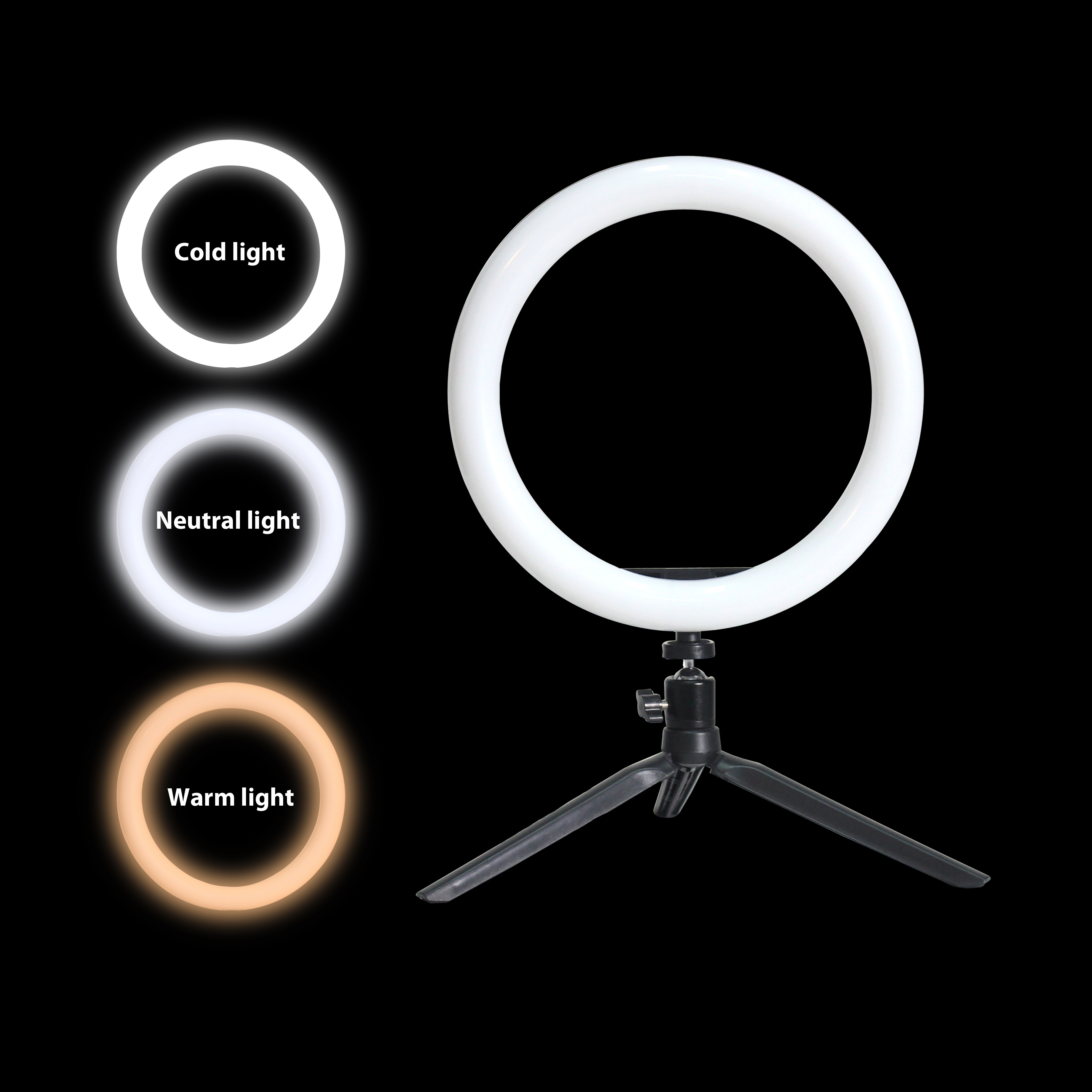 10'' 26inch flash led ring light photographic lighting 3200-5800k ring lamp tripod for i phone camera video