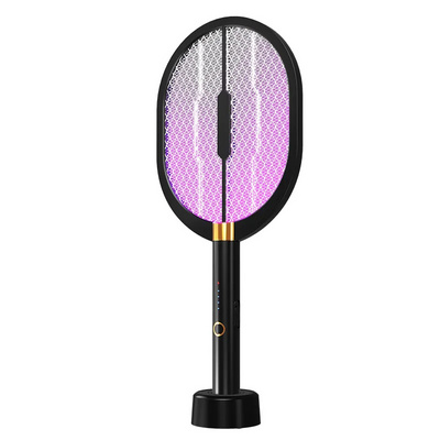 Electric insect swatter led light rechargeable fly mosquito racket killer lamp