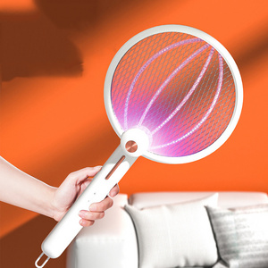 Electric mosquito bat fly swatter with led light flying bats electronic fly killer bug zapper racket