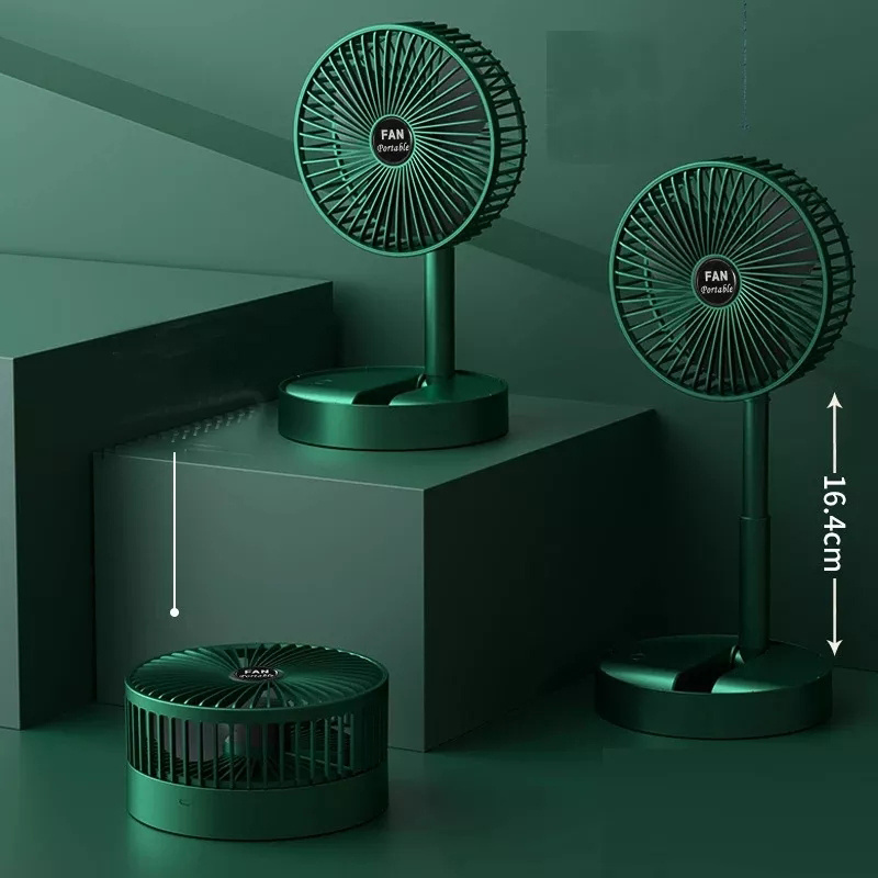 Standing table fan rechargeable desktop air cooler fan mini fan fold portable usb