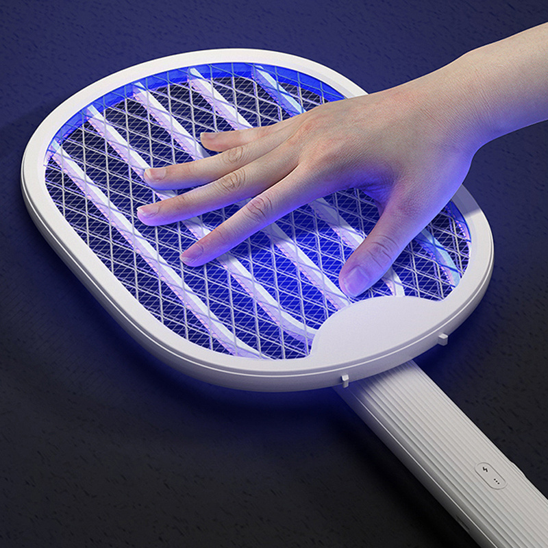 Popular plastic rechargeable mosquito killing bat electric fly swatter mosquito swatter killing racket flies