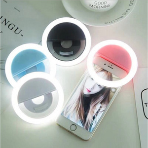 Hot sale girl make up selfie light led cell phone fill in portable universal  flash lamp new arrival for smart phone