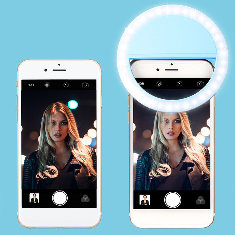 Hot sale girl make up selfie light led cell phone fill in portable universal  flash lamp new arrival for smart phone