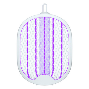 1200mAh bug zapper usb rechargeable electric fly swatter with base mosquito lamp swatter