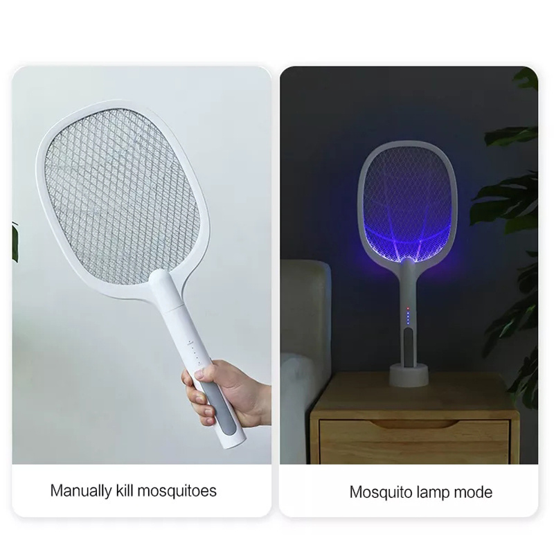 2022 Multi-function USB rechargeable mosquito swatter electric fly swatter