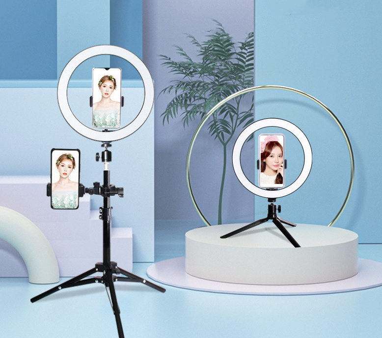 10inch 65w 5500k studio photography photo fill ring box with led light with tripod makeup selfie ring flash light