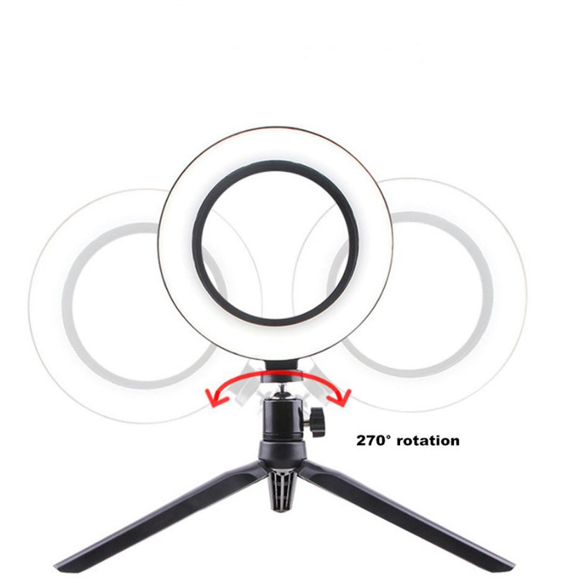 10 inch overhead adjustable ring light photography beauty video studio photo selfie led ring flash light with tripod stand