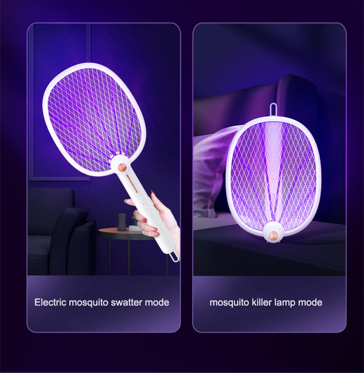 USB charger uv mosquito lamp fly catcher pest control insect bug zapper racket electric mosquito swatter killer