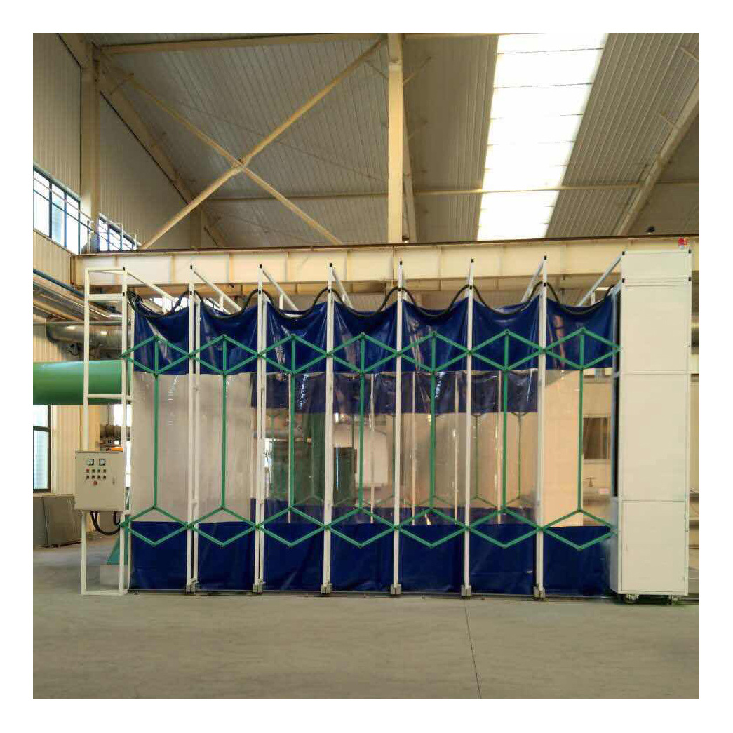 CE certified Portable/mobile/ telescopic/retractable spray paint booth for Large part