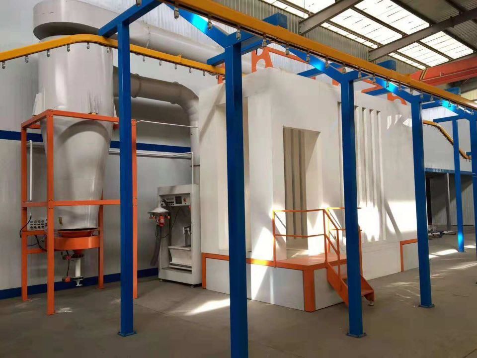 Electrostatic powder coating automatic production line / spray coating ...