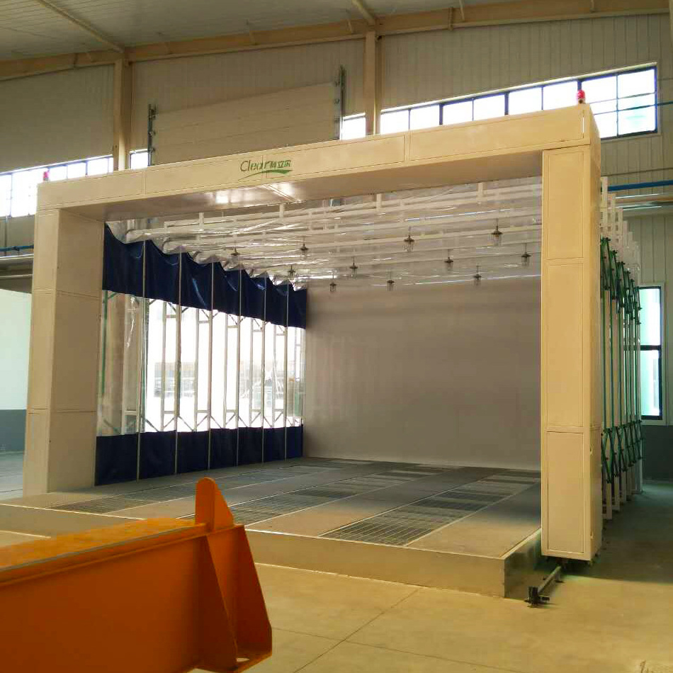 retractable Clear painting Spray booth paint oven