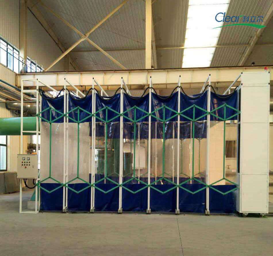 retractable Clear painting Spray booth paint oven