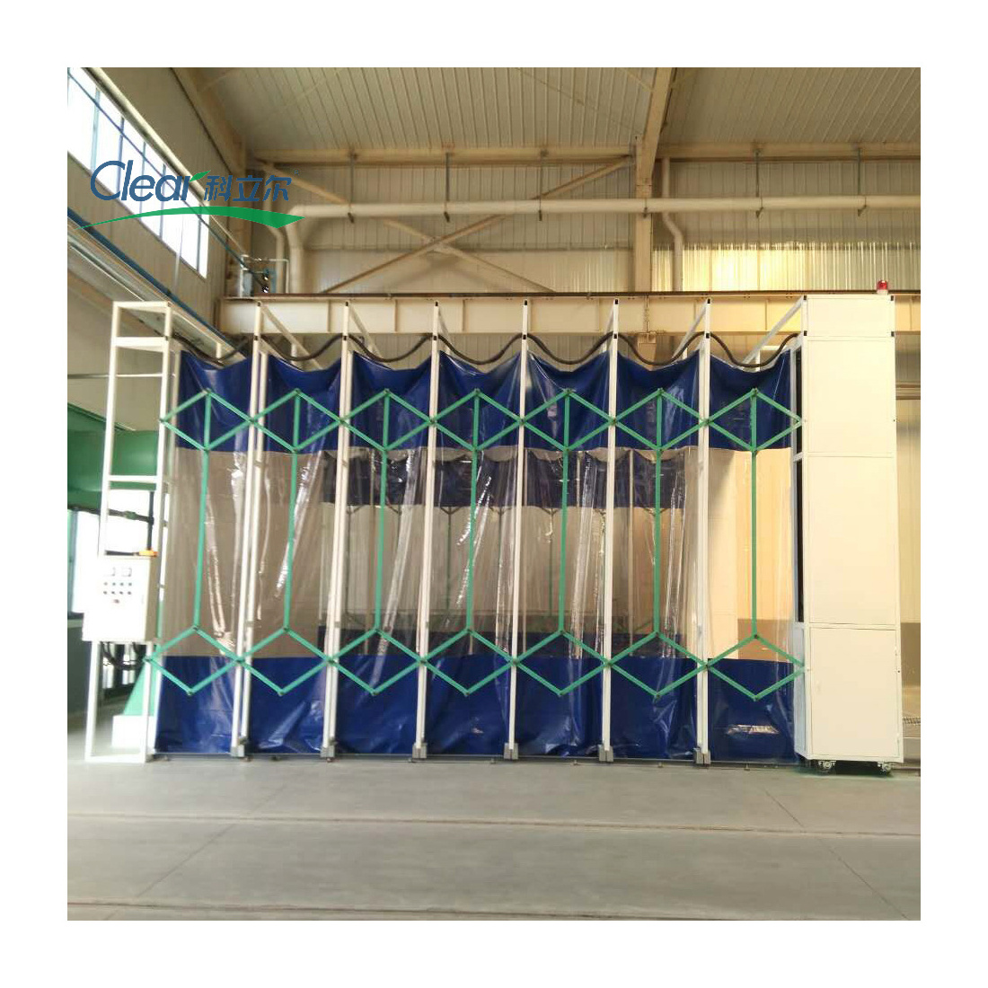 retractable Clear painting Spray booth paint oven