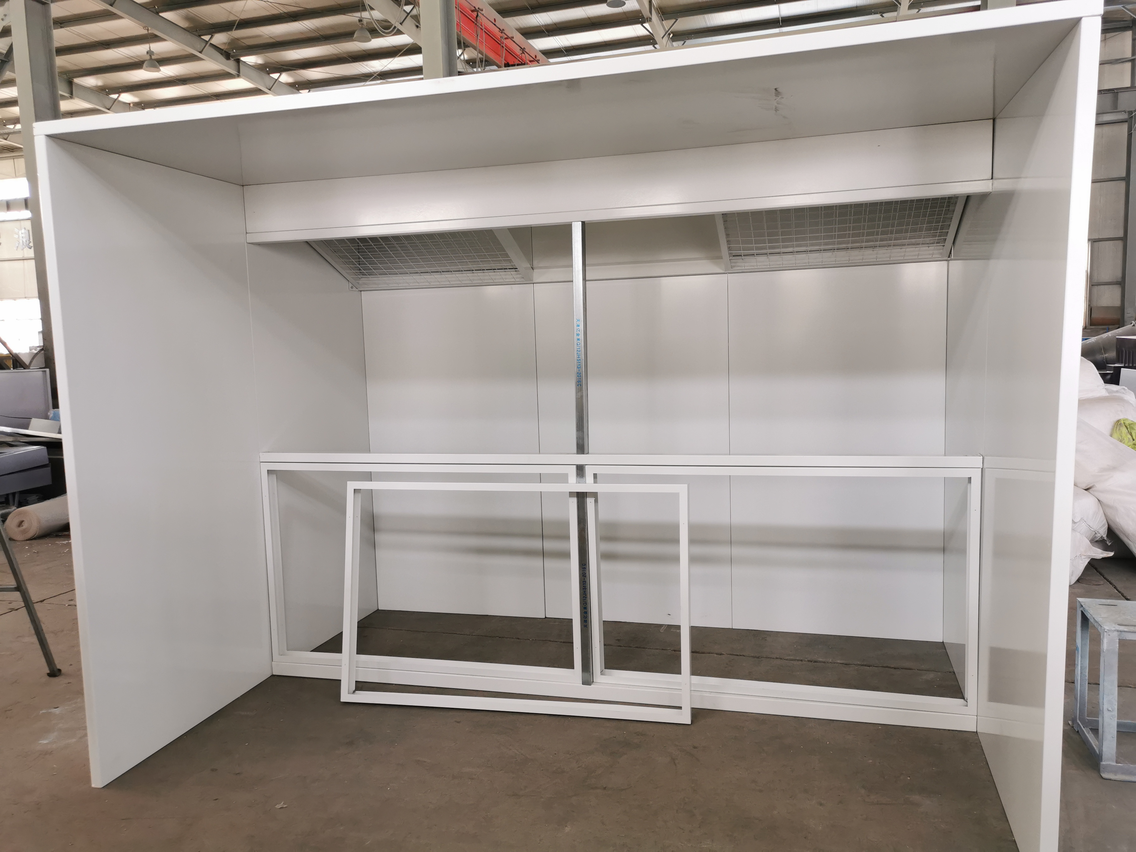 spray paint booth /Spray Booth/open type Paint Spray Room with CE approve